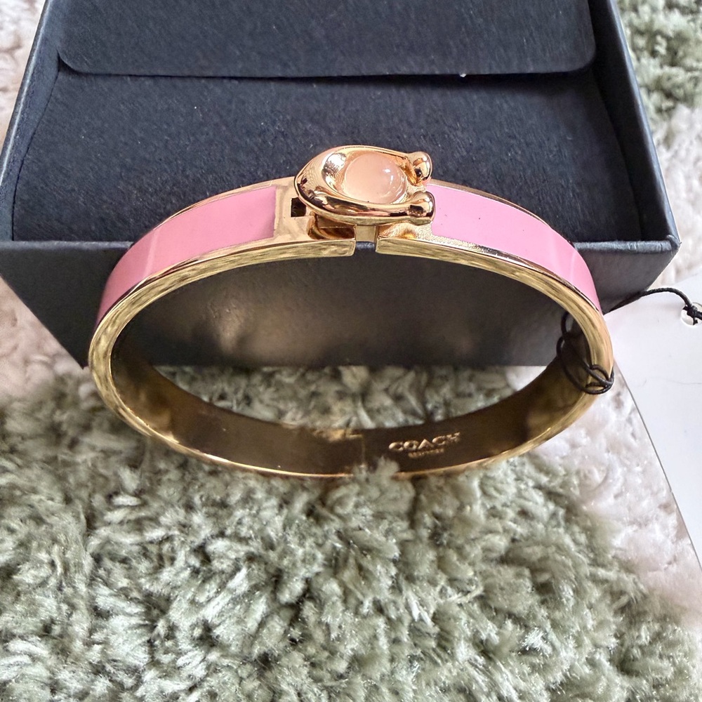 Coach 🌺 Gold and Pink Women's Bracelet